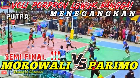 Semi Final Voli Putra Porprov Luwuk Banggai Sulawesi Tengah