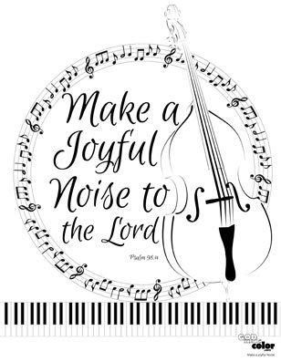 Make A Joyful Noise Coloring Page