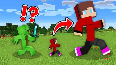 Tiny And Giant Speedrunner Vs Hunter In Minecraft Challenge Youtube