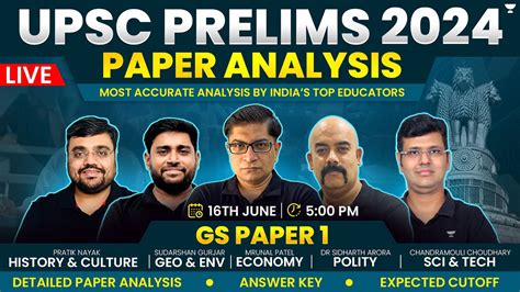 Upsc Prelims Paper Analysis Gs Paper Answer Key Expected Cut