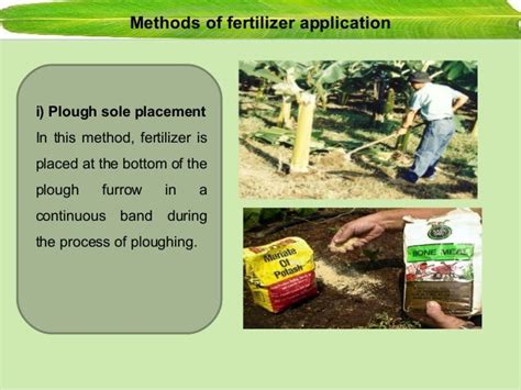 Methods Of Fertilizer Application