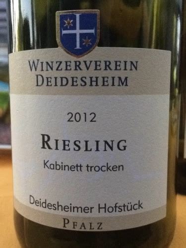 2020 Winzerverein Deidesheim Deidesheimer Hofstück Riesling Kabinett