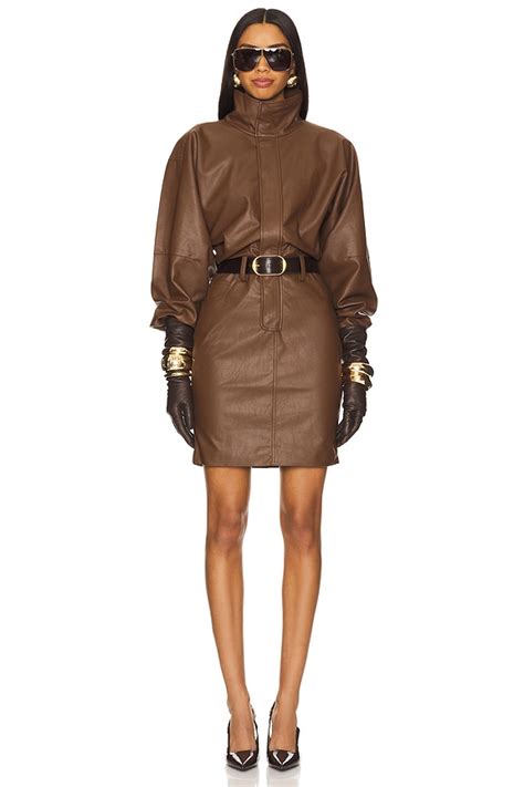 Ronny Kobo Regan Dress In Chocolate Brown REVOLVE