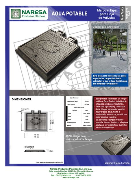 Frame And Cover For Valve Box Naresa Guadalajara