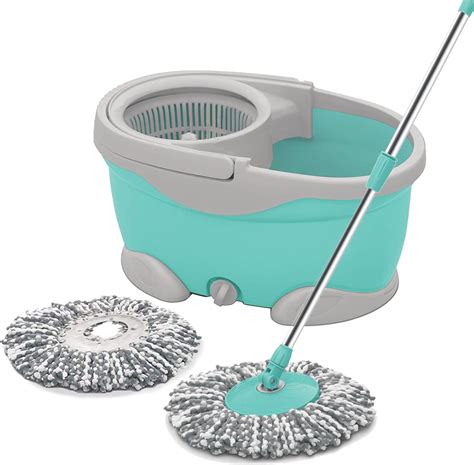 Spotzero By Milton Maxx Spin Mop Bucket On Wheels Extendable Handle