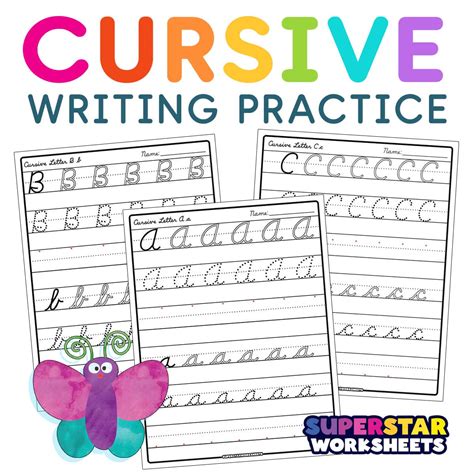 Free Cursive Handwriting Practice Worksheet Download Free Cursive Handwriting Practice