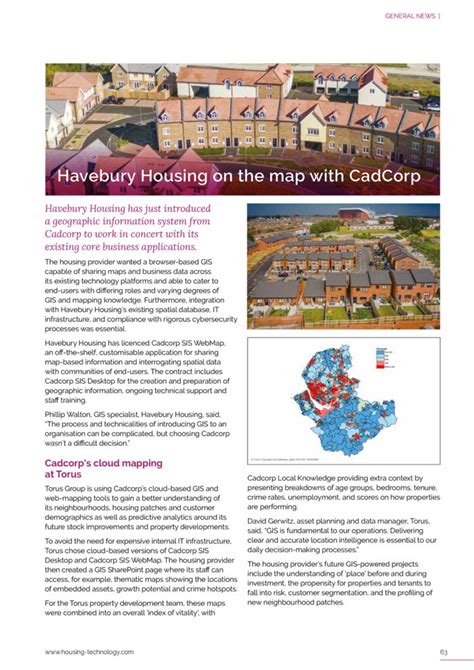 Housing Technology Havebury Housing On The Map With Cadcorp Cadcorp