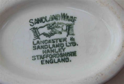 Sandland Ware Lancaster Hanley Staffordshire England Creamer White