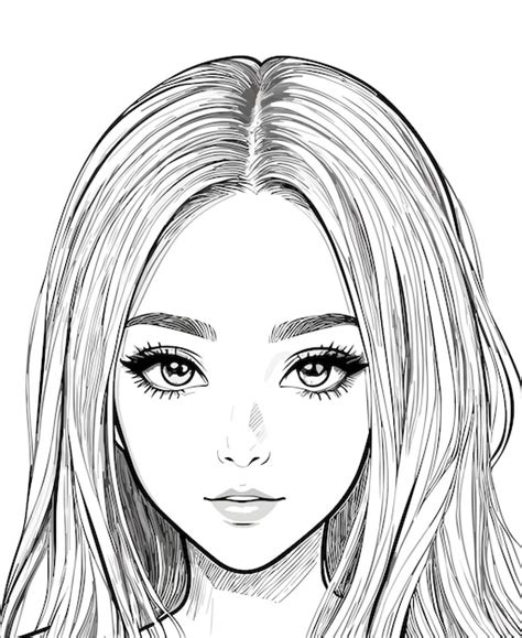 A Realistic Hand Drawn Sketch Of Beautiful Girl Illustration Design Art