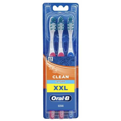 ORAL B COMPLETE CLEAN XXL MEDIUM SZCZOTECZKA DO ZĘBÓW 3 SZT MIX KOLORÓW