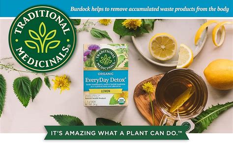 Traditional Medicinals Organic Everyday Detox Lemon Herbal Tea Pack