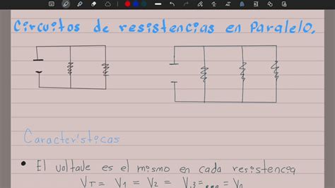 Circuitos ElÉctricos En Paralelo Calcula La Resistencia Total Youtube