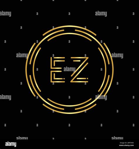 Initial EZ Letter Logo With Creative Modern Business Typography Vector