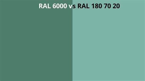 Ral 6000 Vs 180 70 20 Ral Colour Chart Uk