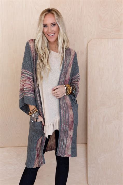 Rose Boho Throw On Cardigan Gray Three Bird Nest Boho Pullover Tribal Cardigan Bohemian