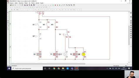 Como fazer um semáforo no CADe SIMU comando elétrico YouTube