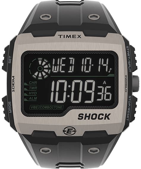 Expedition Grid Shock Mm Resin Strap Watch Timex Uk