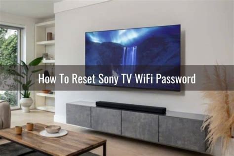 How To Reset Sony TV Ready To DIY