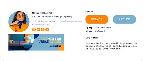 Email Footer: Best Practices, Tips & Examples | MySignature