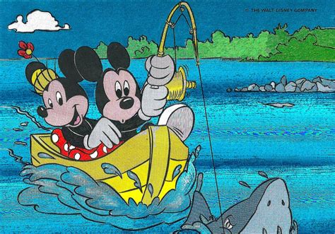 My Favorite Disney Postcards Metallic Mickey Mouse And Minnie Mouse