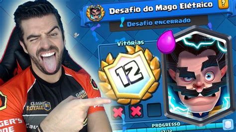 GANHEI O DESAFIO DO MAGO ELÉTRICO O NOVO DESAFIO DO CLASH ROYALE YouTube