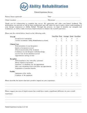 Fillable Online Cahps Patient Experience Surveys And Guidance Fax Email