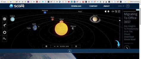 Interactive Solar System Software