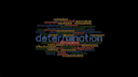 DETERMINATION: Synonyms and Related Words. What is Another Word for ...