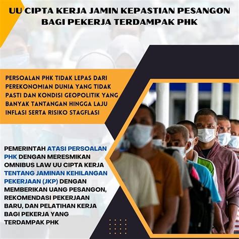 Uu Cipta Kerja Jamin Kepastian Pesangon Bagi Pekerja Yang Terdampak Phk