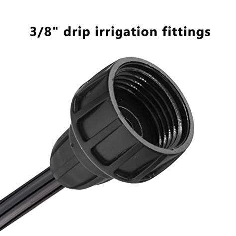 10 Pcs 3 8 Inch Drip Irrigation Tubing To Faucet Garden Hose Adapter 3 8 Barb Lock 3 4 Female