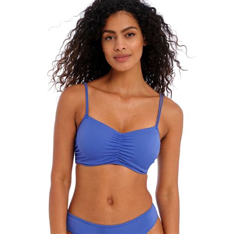 Jewel Cove Bikini top Bralette Plain Azure från Freya Kvinnligt Under