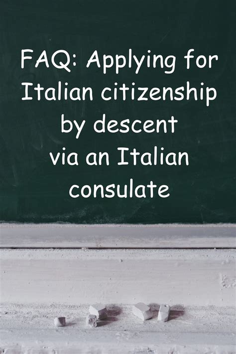 Faq Filing An Application For Citizenship By Descent Via An Italian