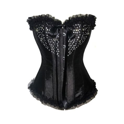 Atomic Black Rhinestone Cocktail Hour Overbust Corset