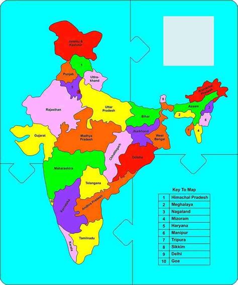 Indian States And Capitals (Educational) India Map Learning, 41% OFF