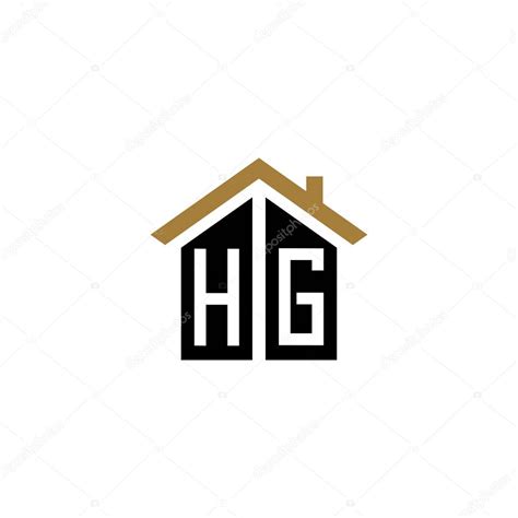 Hg Casa Logo Diseño Vector De Lujo 2023