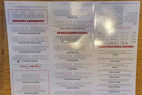 Menu At Abby S Legendary Pizza Pizzeria Redmond