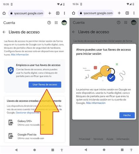 Nuevas llaves de acceso Cómo iniciar sesión en Google sin contraseña