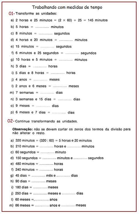 Atividade De Matematica As Horas 5º Ou 6º Ano PDF 52 OFF