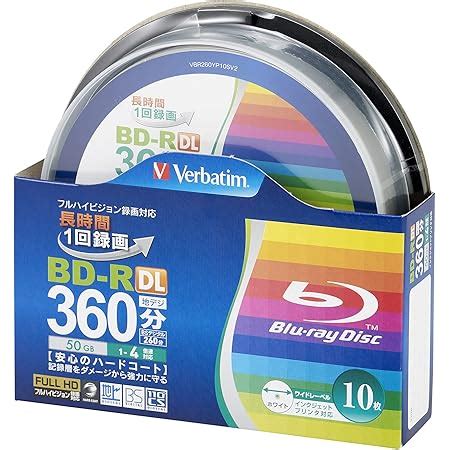 Amazon 10 Verbatim Bluray Disc 50 GB BD R DL Dual Layer Blu Ray