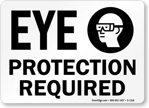 Eye Protection Required Sign