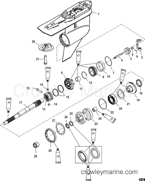 GEAR HOUSING PROPELLER SHAFT STANDARD FLEETMASTER 2002 Race Outboard