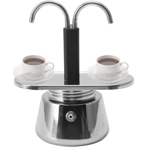 Cafetière à Expresso Pour Cuisinière 2 Tasses En Acier Inoxydable