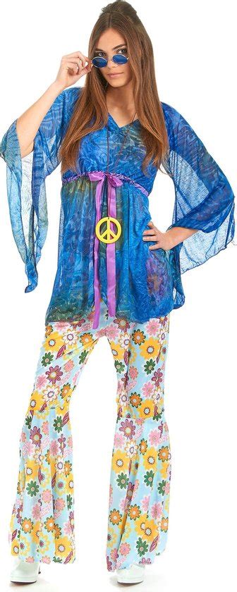 Lucida Flower Power Hippie Kostuum Voor Dames M L Bol