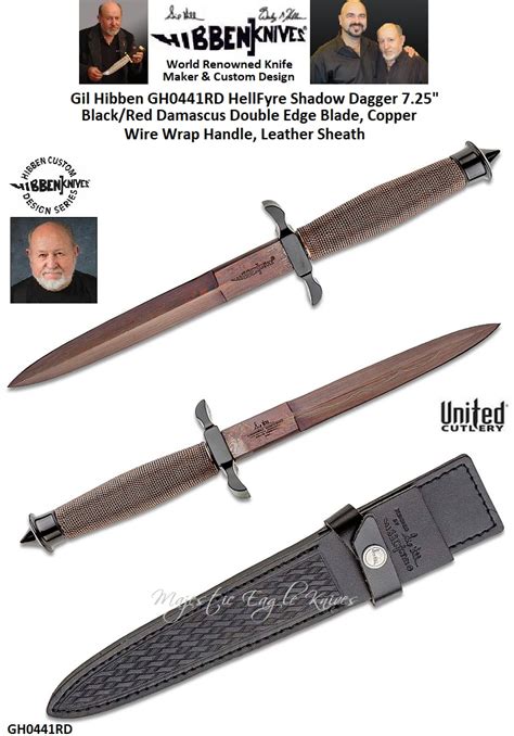 United Cutlery Presents Gil Hibben Gh Rd Hellfyre Shadow Dagger