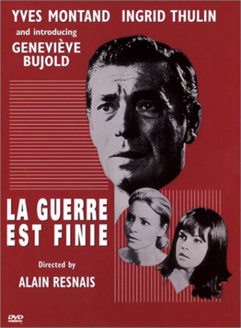 La Guerre Est Finie Amazon De Montand Thulin Bujold Dvd Blu Ray