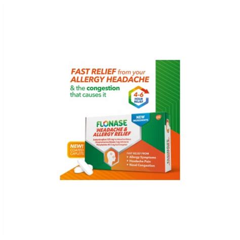 Flonase Acetaminophen Headache And Allergy Relief Caplets Pack Of 12