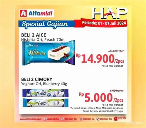 Katalog Promo Alfamidi Hemat Satu Pekan Spesial Gajian Periode 1 7 Juli