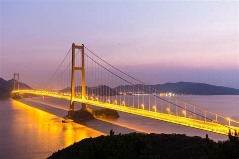 Premium Photo | Zhejiang zhoushan islands of xihoumen bridge in ...