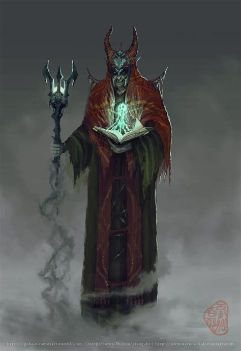 Warlock/Necromancer Character Concept by GabeRamos on DeviantArt