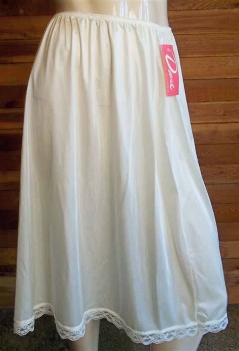 Vintage Lingerie 1980s Deena Large White Half Slip Style 2190 Etsy